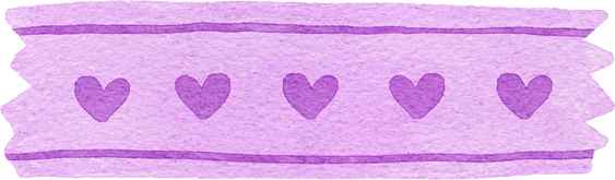 Watercolor Washi Tape Illustration